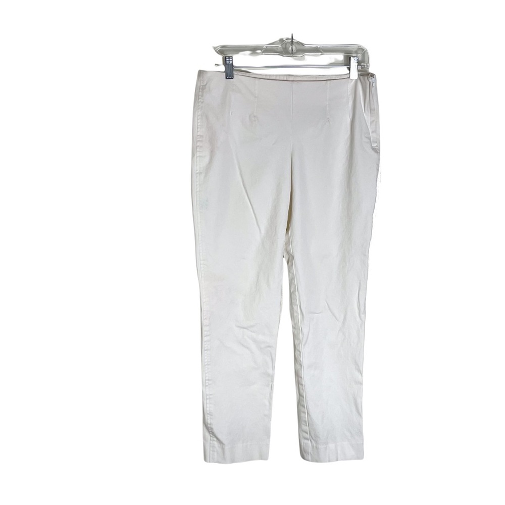 Lilly Pulitzer white trousers with side zip
